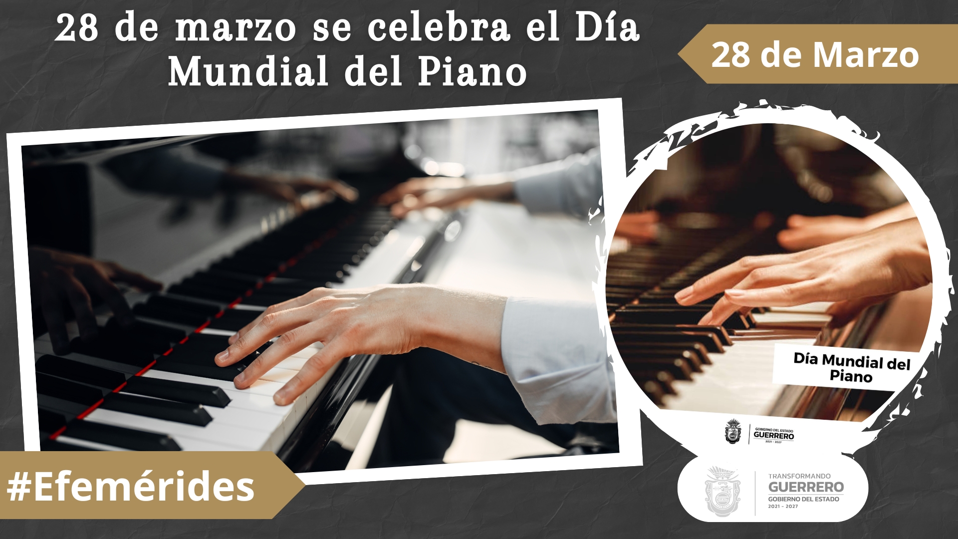 28 de marzo se celebra el Día Mundial del Piano
